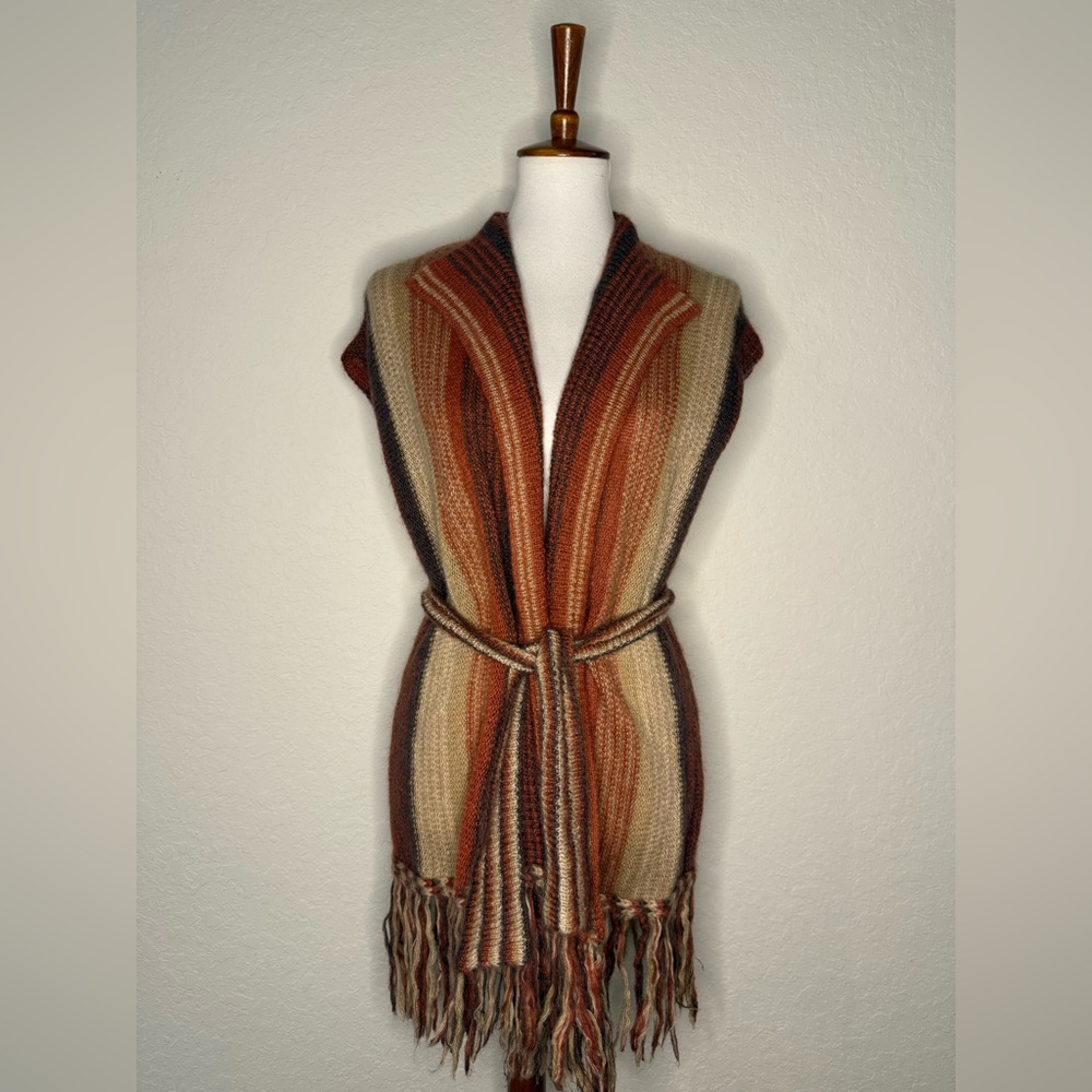 Rare Mohair, Wool & Acrylic blend sleeveless sweater